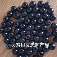 鍺石珠8mm 會(huì)銷專用DIY亮光黑珠帶釉鍺石珠