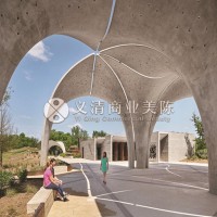 混凝土花瓣遮陽廳 景觀工程 景觀裝置 藝術(shù)裝置